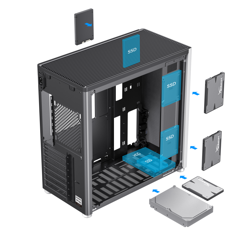 GAMEMAX Spark Pro BK/WT GAMING CASE GAMEMAX Spark Pro BK/WT GAMING CASE